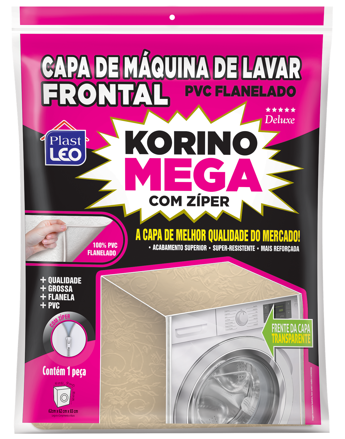 Capa para Máquina de Lavar Korino Mega Lisa - tam. M