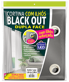 Cortina Black-Out com Ilhós - Dupla face